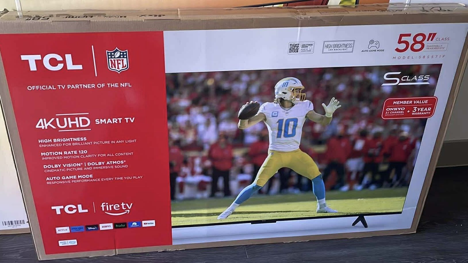 TCL 58” Brand New-Smart Tv