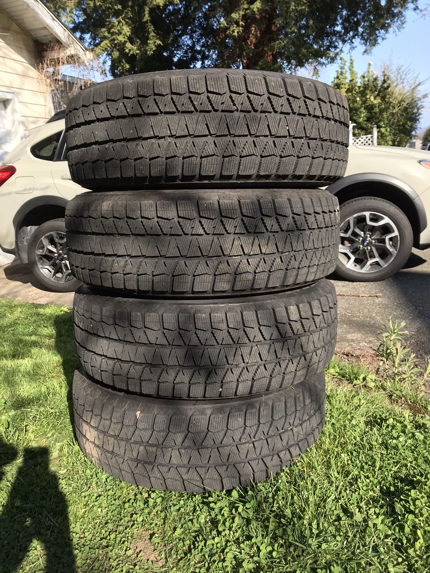 Blizak snow tires, rims and TPMS