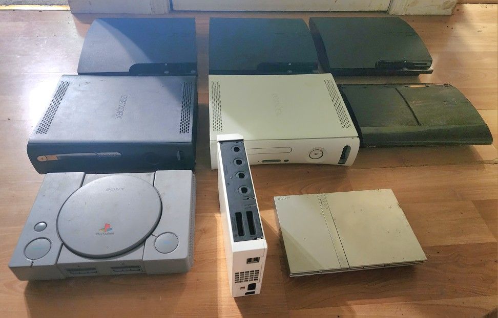 Assorted Video Game Consoles Not Working for Parts Or Repair