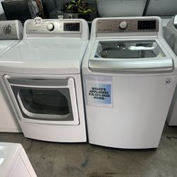 LG WASHER TOP LOAD AND GAS DRYER SET