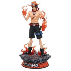 Portgas D. Ace figure from One Piece, typically standing 25cm