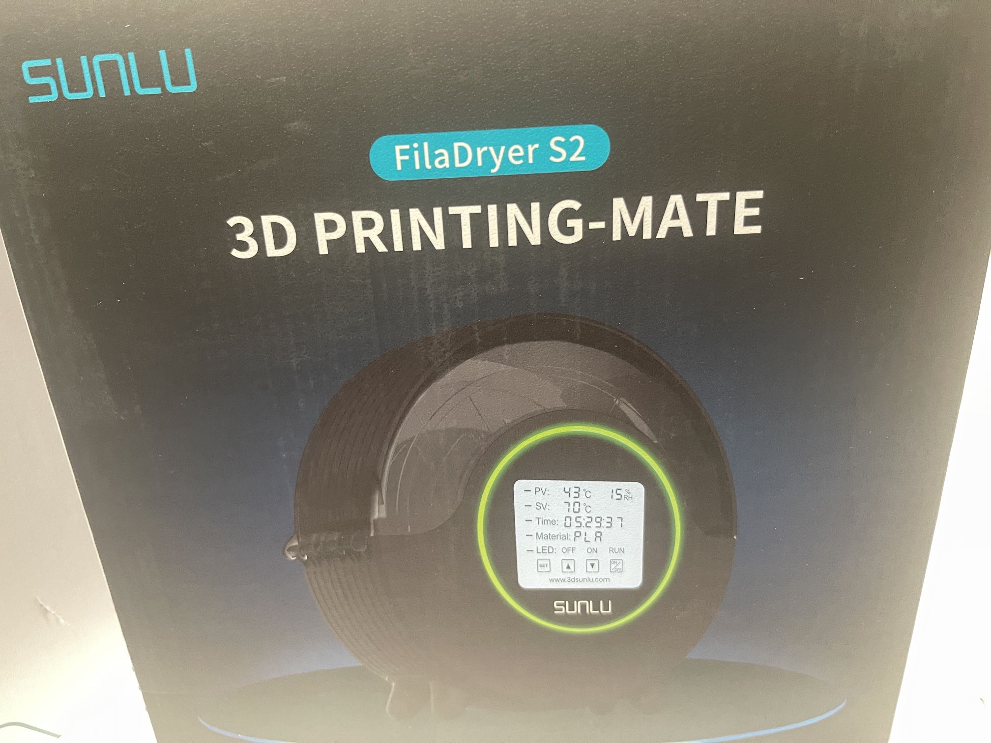 SUNLU FilaDryer S2 3D Printing-Mate Filament Dryer Box Surround Heat Storage