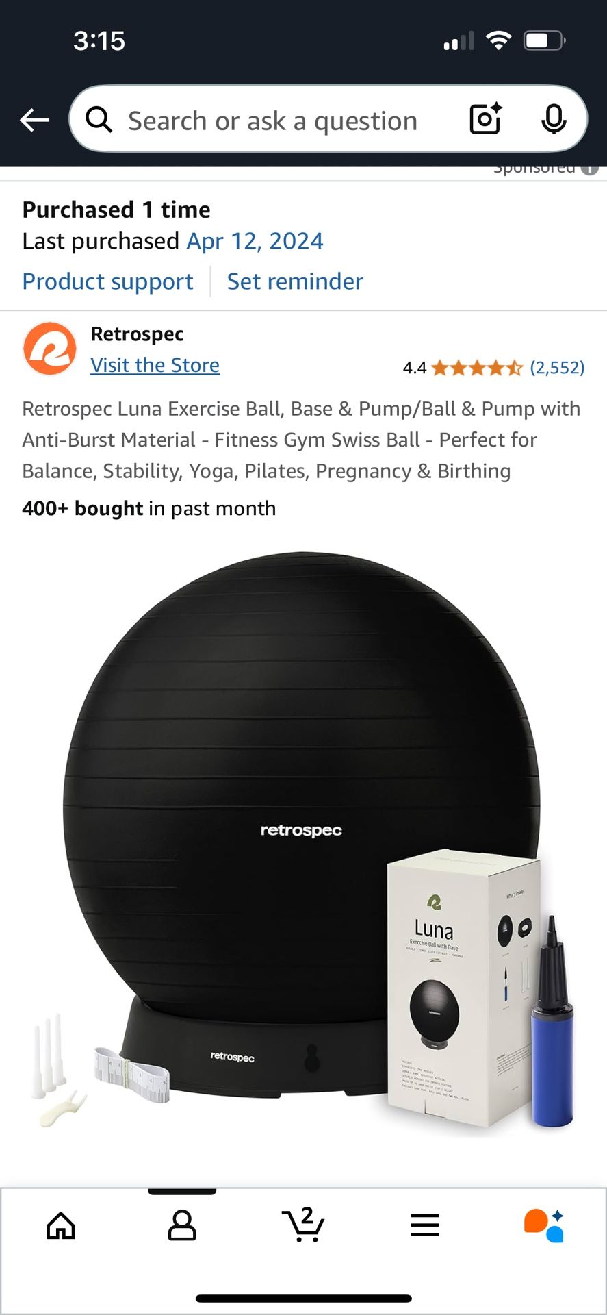 Exercise Ball / Birthing Ball