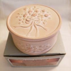 Round Terra Cotta Trinket Box