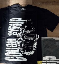 That's A Awful Lot of Cough Syrup Black Graphic Tee