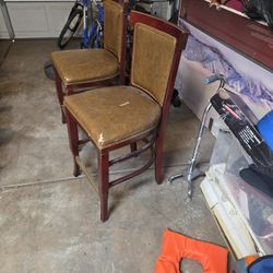 Bar Stools Matching Brown Leather