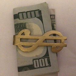 Gold Plated $money Clip $7
