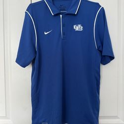 Men’s Nike University of Buffalo Royal Blue Dri-FIT Polo size medium