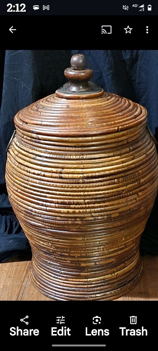 Vintage Pencil Reed Basket