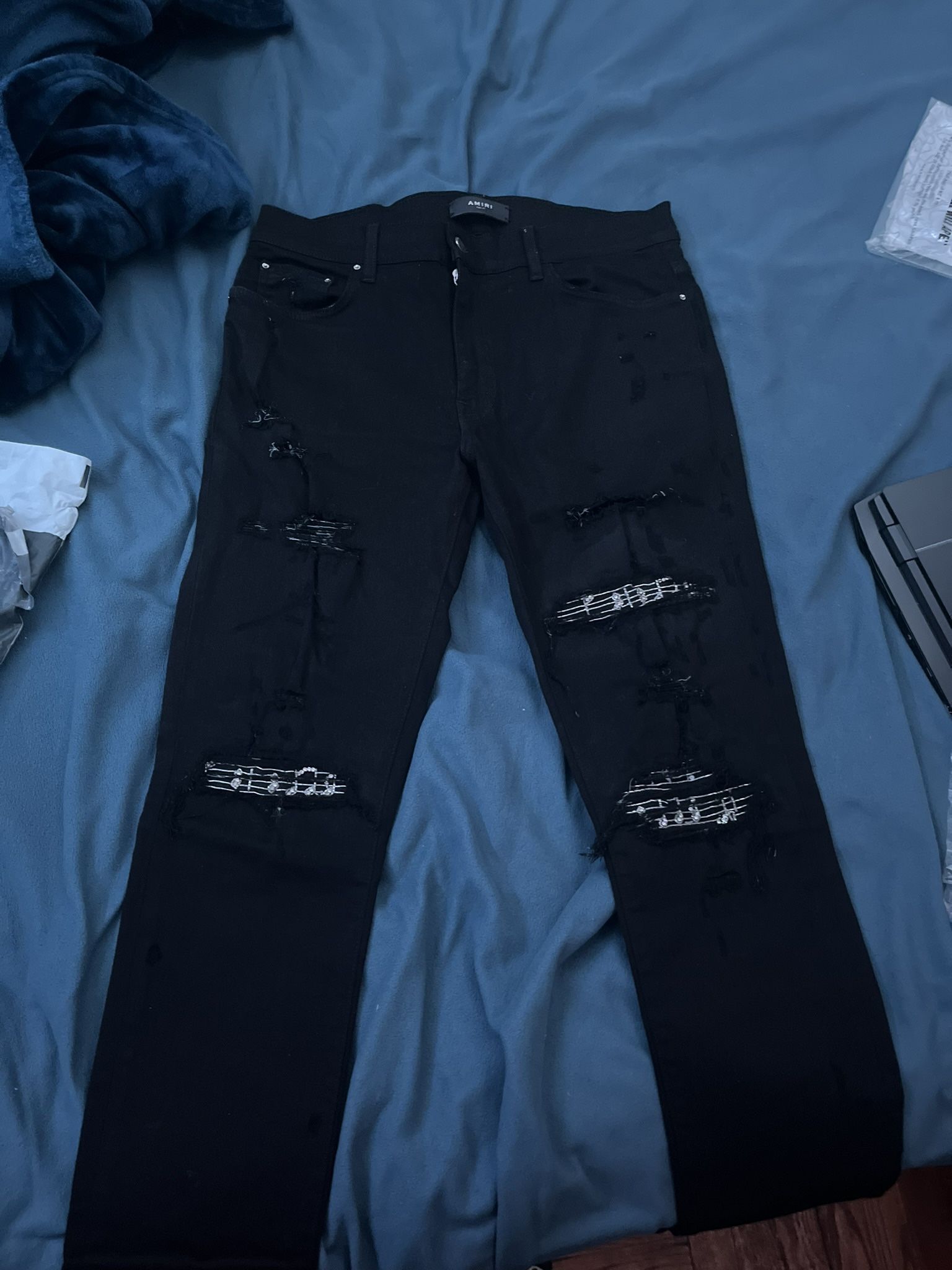 Amiri jeans Mx 1 Music Notes 