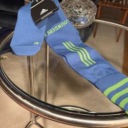 NWT Sounders FC MLS Extreme Cushion Large Socks 