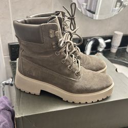 Olive Timberland Boots Size 8