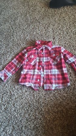 Size 2t red button up