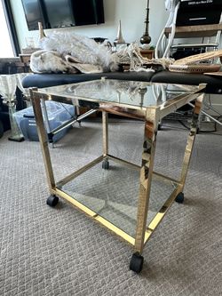 Vintage Brass Barcart