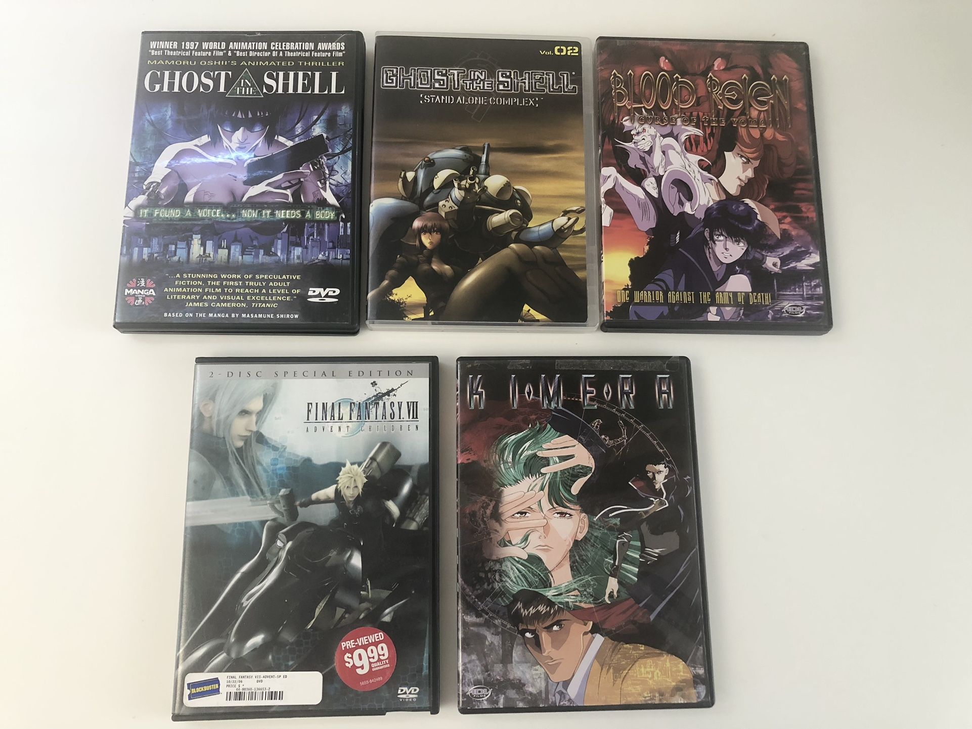 Anime DVD Collection. Sold As A Lot And Not Individually See The Photos Please