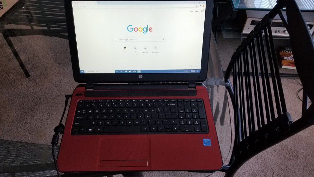 HP 15-F272WM Red Laptop / Notebook w/ DVD-RW Drive & More!