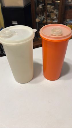 Vintage juice containers Tupperware both for 9