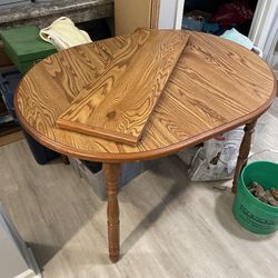 Make me an offer- Wood Kitchen/ Dining table With Leaf