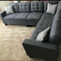 Lantana Gray Reversible Sectional / couch 909