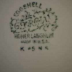 12 Homer Laughlin GEORGIAN 7-pc  Settings $75