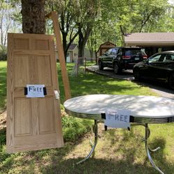 Oak Door & Table