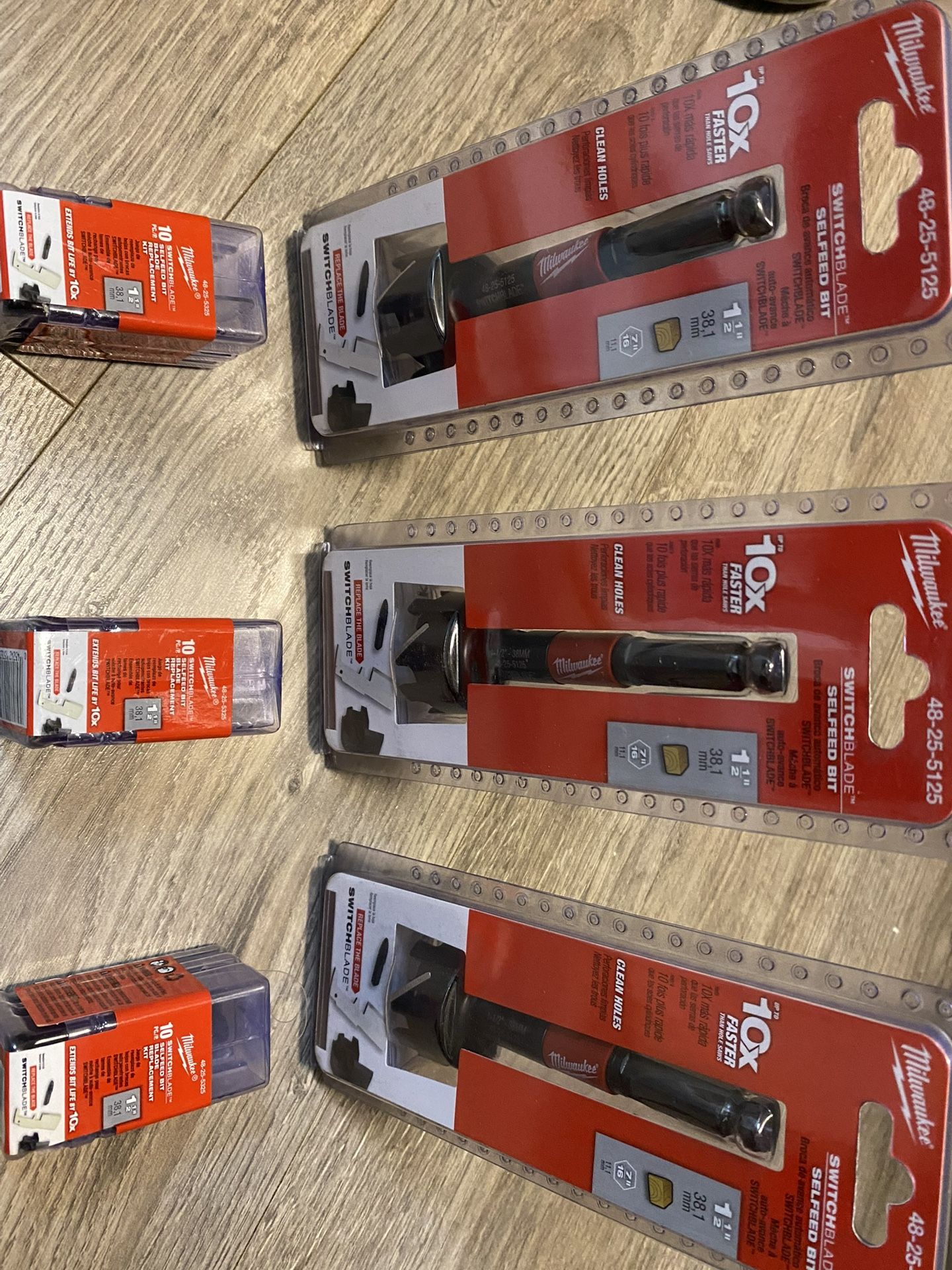 1-1-/2” Switchblade Self Feed Bit ! With Replacement Blade 10pack