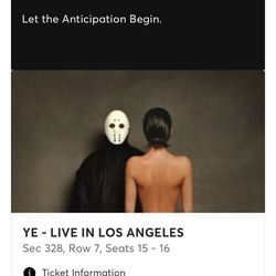 kanye west tickets in Los Angeles @ SoFi April 1