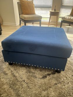 Blue Ottoman