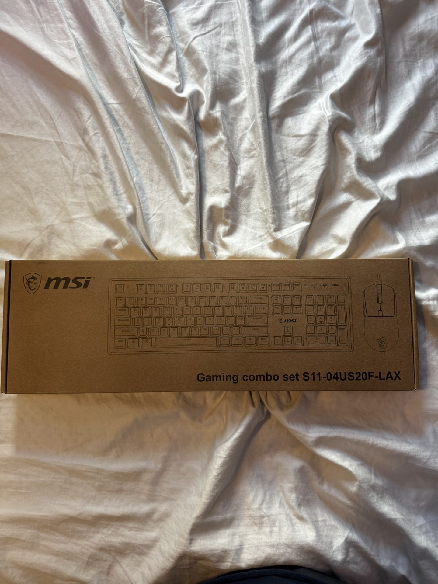 NEW Sealed MSI Gaming Mouse and Keyboard combo S11-04US20F-LAX- BLACK