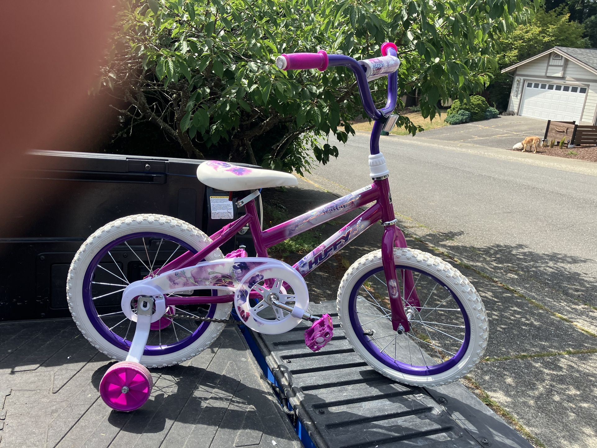 Child Kid Children Bike 16” Wheels With Training Wheels Bicycle Tricycle Trike in Good Condition