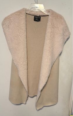 Twelfth Love Women’s Faux Fur Suede Vest Size L