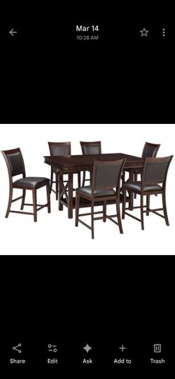 Ashley Collenburg Couter Height Dining Table Set