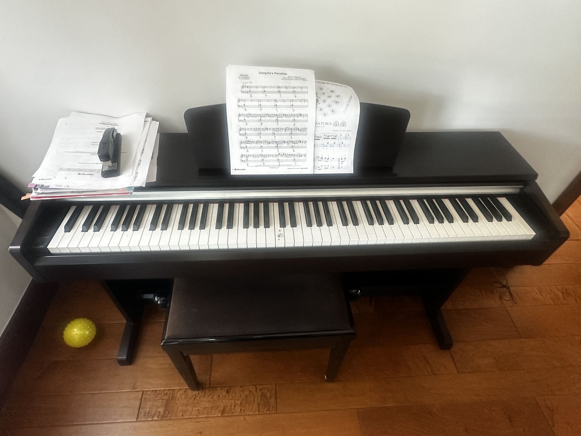 Yamaha Arius Digital Piano and Bench