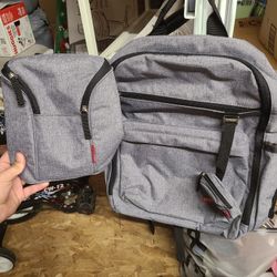 Skiphop Grey Diaper Bag