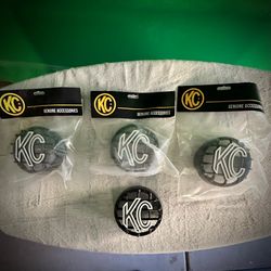 KC HiLites Stone Guard 4” Black With White Logo