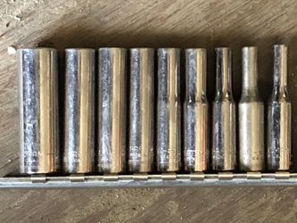 Craftsman 1/4 drive deep 6 point metric sockets