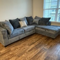 New Gray Sectional 