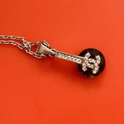 Diamond Chanel Siver Necklace And Machting Hearings & Ring 💍 