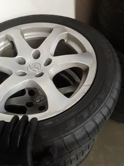 4 wheels and tires 225/50/17