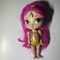Shimmer & Shine Genie Fisher Price Nickelodeon Shimer Doll Pink Hair
