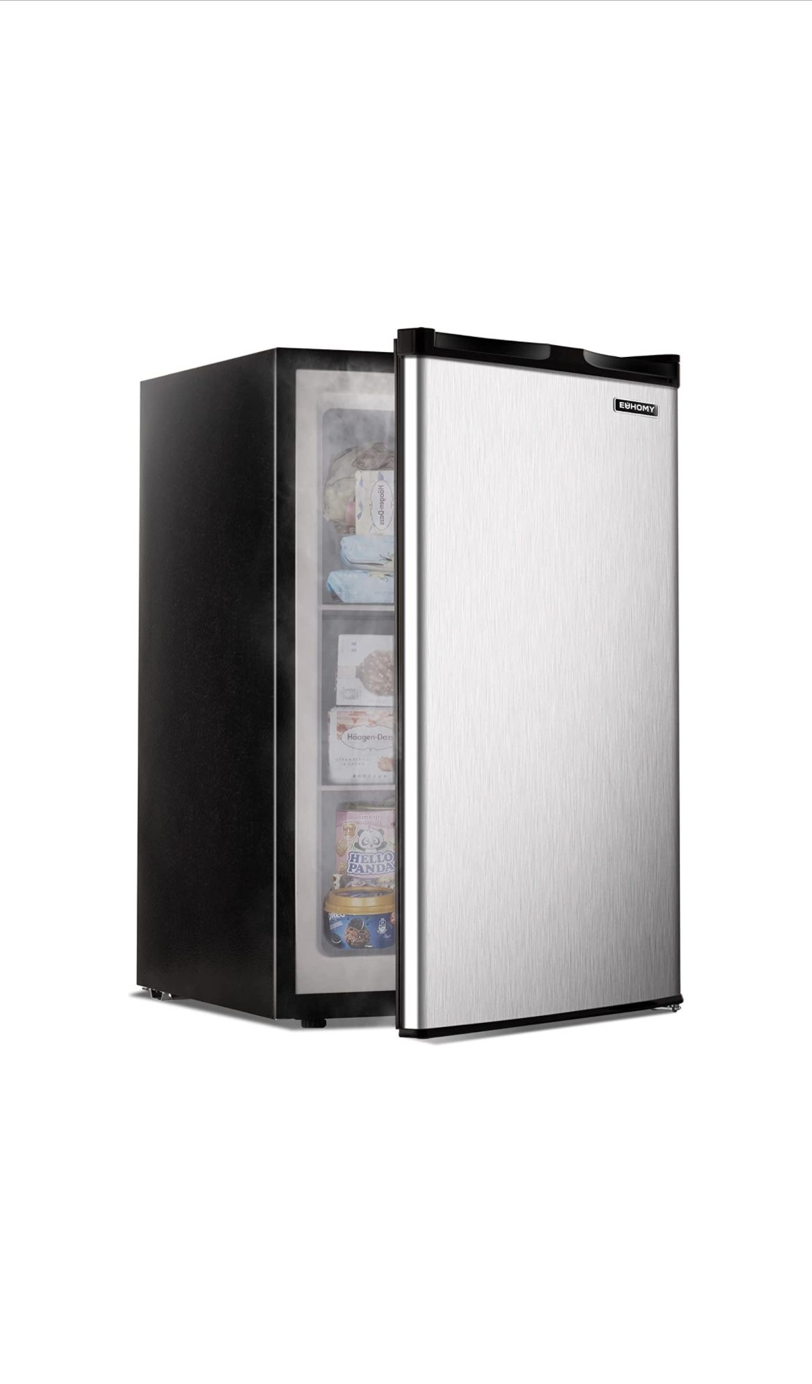 Upright Freezer, 3.0 Cubic Feet, Stainless Steel Door - New In Box