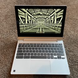 Lenovo Chromebook with Sceptre Monitor 