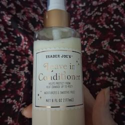 Trader Joe's Leave In Conditioner, 6 Oz. Bottle, Nearly Full, $2.00!