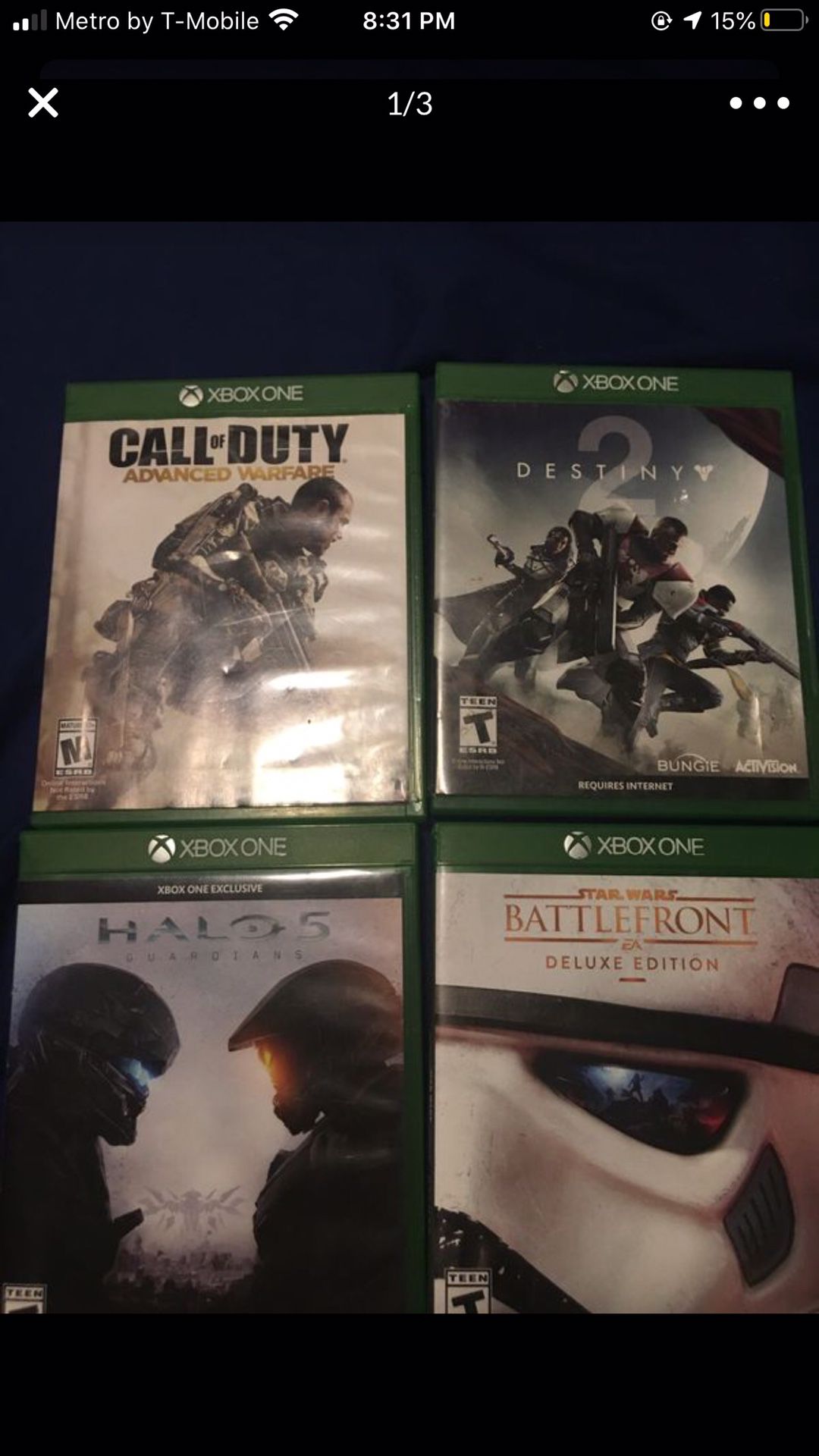 Xbox one and 360 games