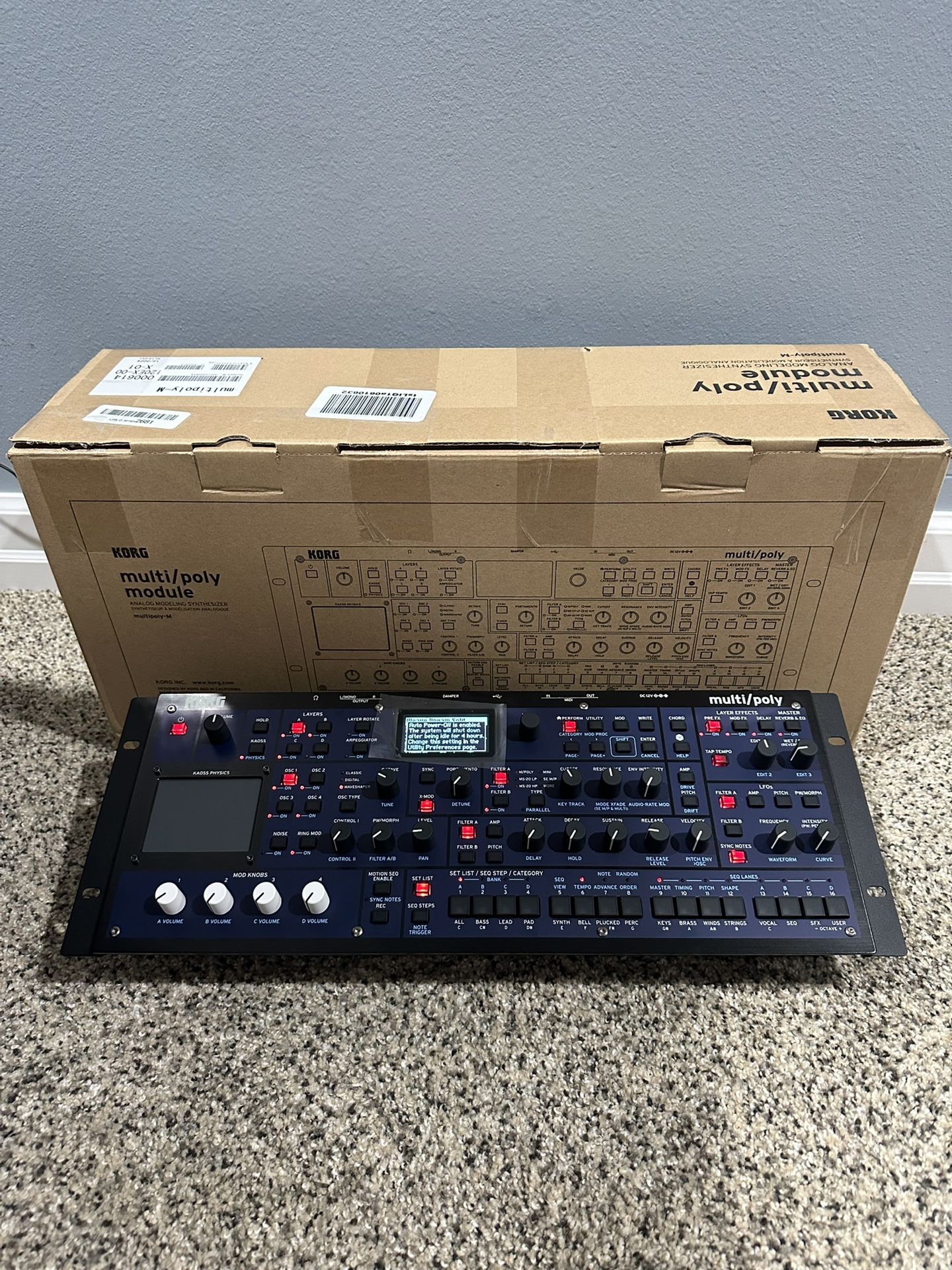 Korg multi/poly module Analog Modeling Synthesizer - NEW