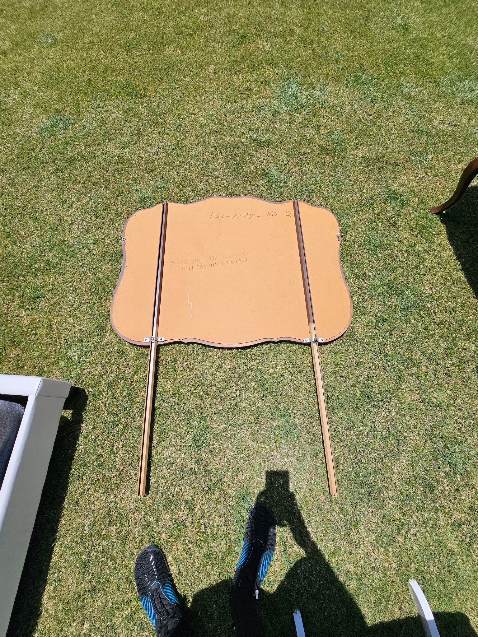 Mirror With Mounting Posts