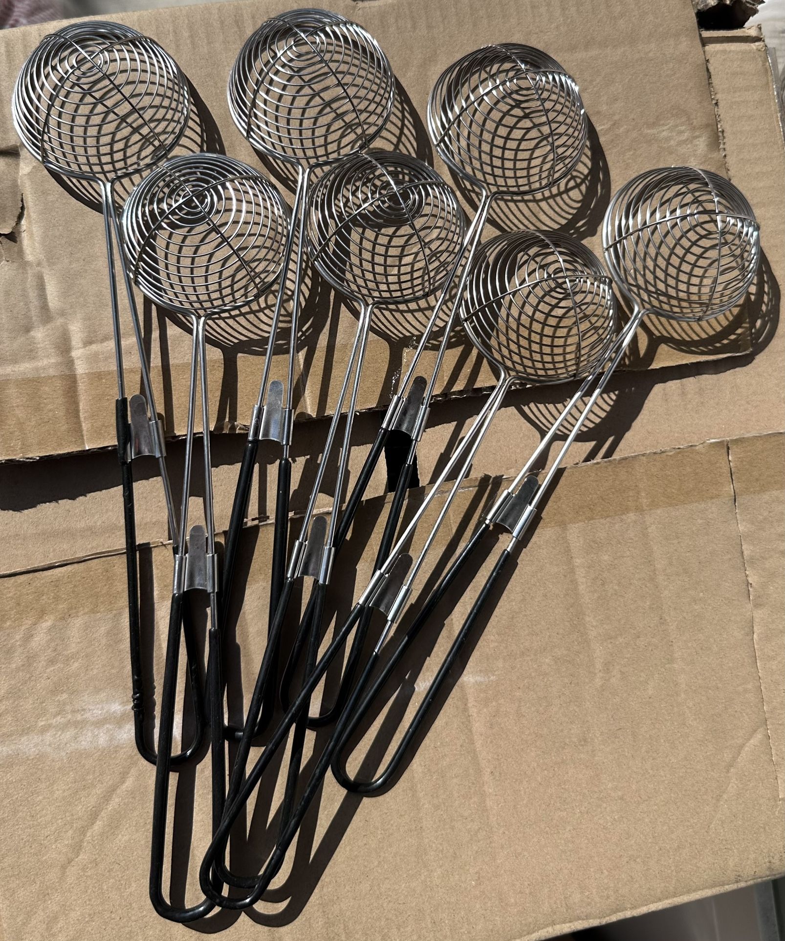 7 Pcs Cooking Tool Kitchen Stainless Steel Strainer Colander Spoon