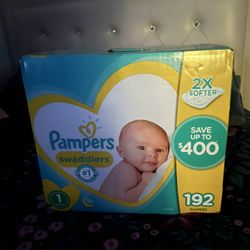 Size 1 Pampers Swaddlers 