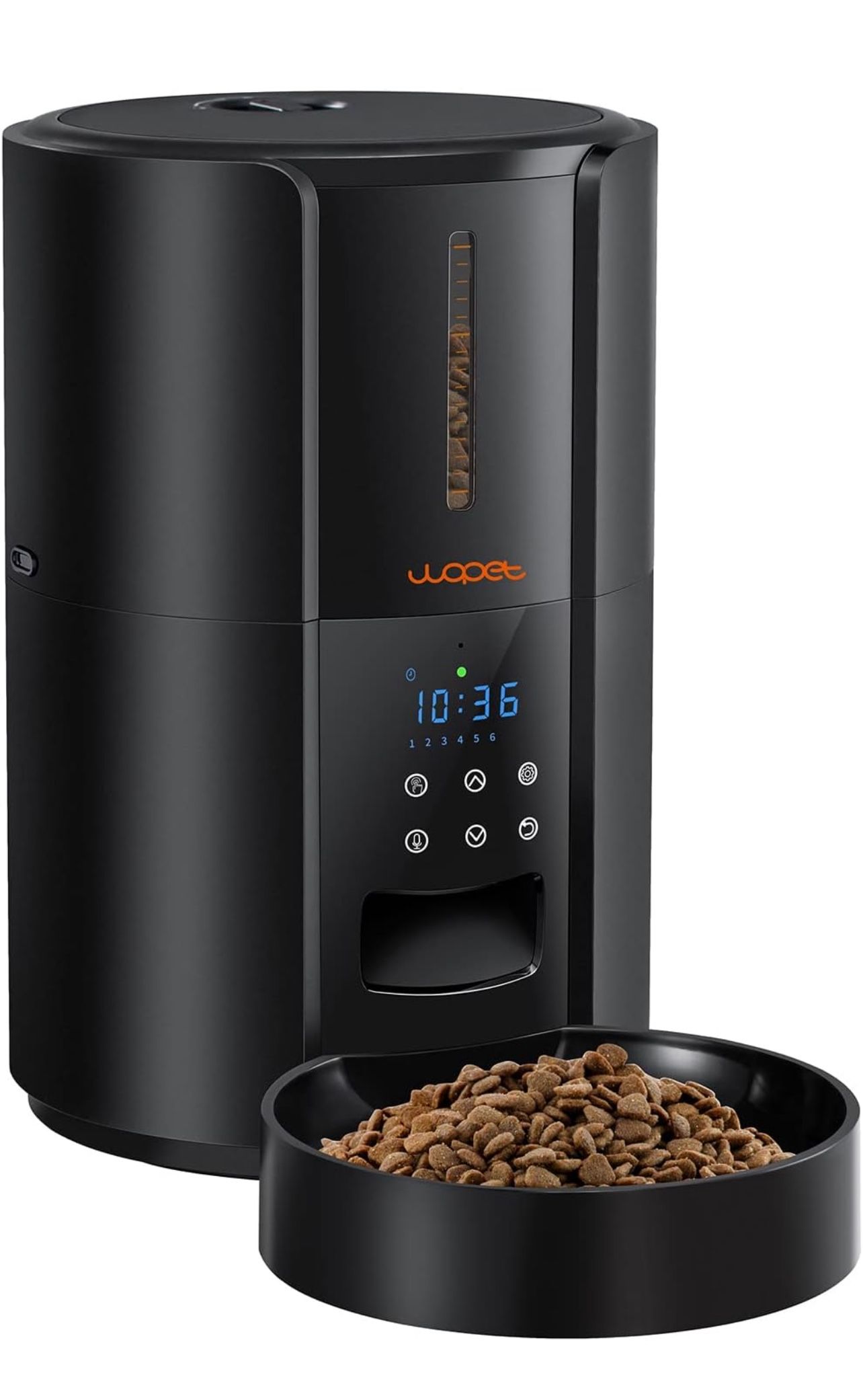 WOPET Automatic Cat Feeder, FT70 Plus 5L Auto Pet Dry Food Dispenser with Desiccant Bag for Cats and Dogs, Timed Cat Feeder Programmable 6 Meals Per D