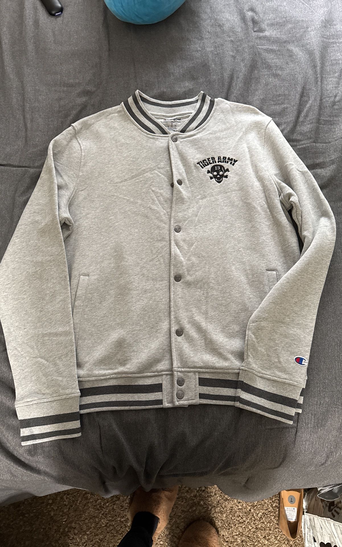 Tiger Army - Champion Unisex Letterman-Style Bomber Jacket